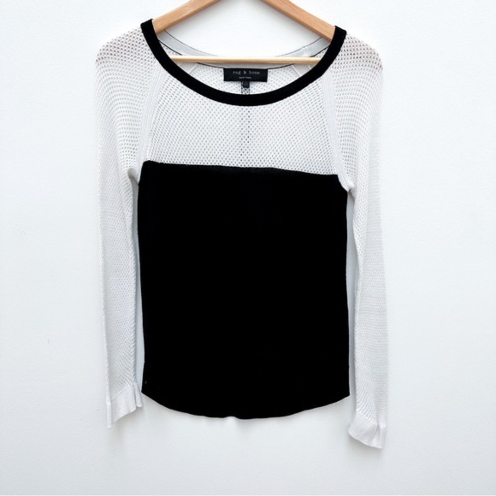 Rag & Bone Crewneck Colorblock Pullover Sweater - image 2